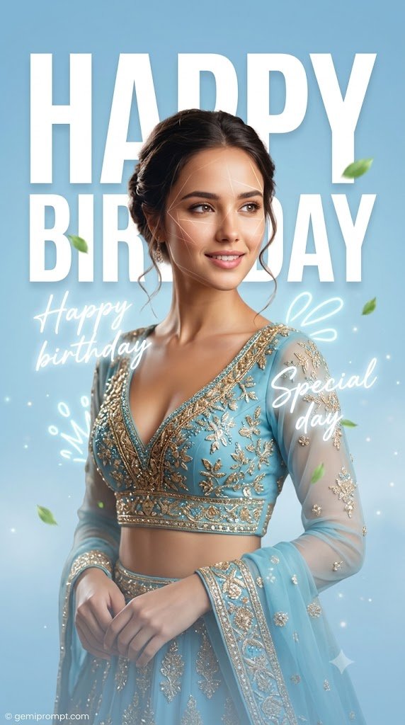 HAPPY BIRTHDAY AI photo prompt