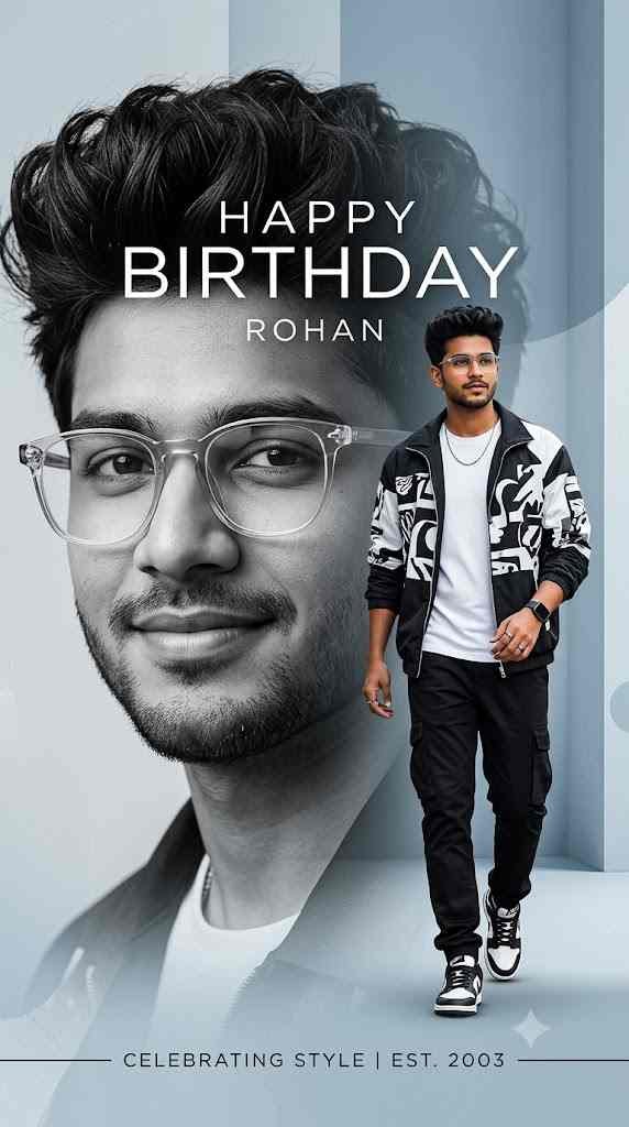 birthday poster AI photo prompt